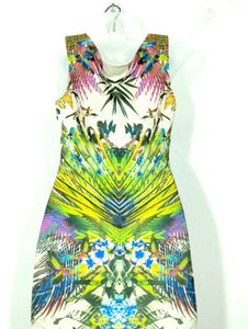 Multicolour Printed Sleeveless Dress (Women)