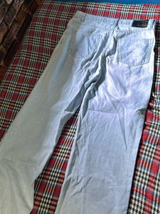 This Is Washed Blue Staright Jeans