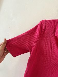 Pink Polo Top