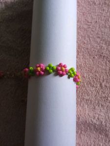 Pink Daisy Floral Bracelet # Pinterest