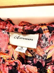 Floral Print Peasant Top