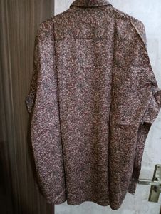 Party Wear Printed Mens Shirt Xxl