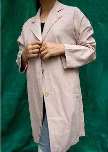 Brand New Pure Linen Coat - Light Mauve