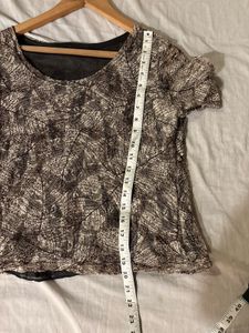Beautiful Brown Mesh Top