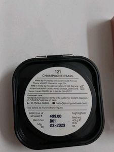 Shimmer combo: highlighter liquid eyeshadow