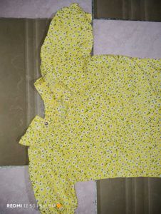 Yellow Floral Top