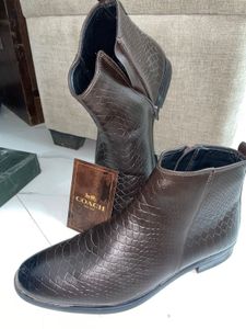 Dark Brown Textured Chelsea