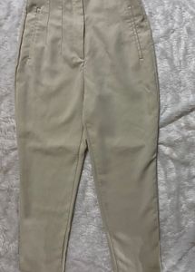 Zara High Waist Pleated Pant