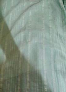 Mint Green Striped Detail Top