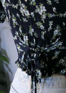Floral Print Crop Top