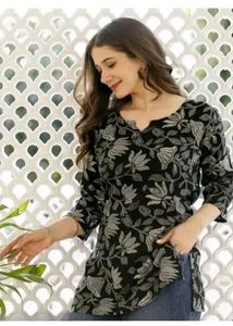 Floral Print Kurta