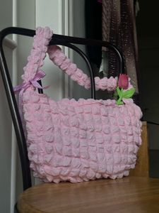 pastel pink cloud handbag