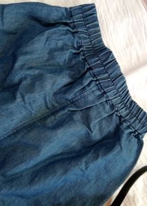 Korean Blue Y2k Trousers.