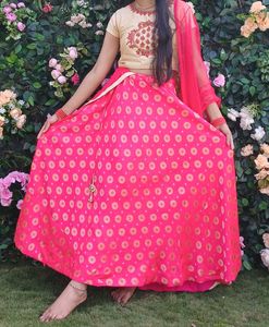 Elegant Pink Lehenga Choli Set