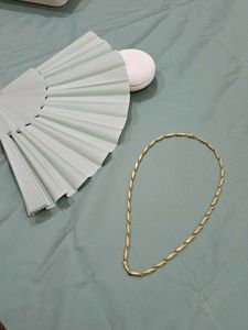 Palmonas 18K Gold Pleated- Tone Chain Necklace