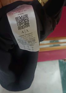 Armani Exchange Black Tee