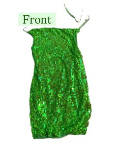 Green Sequin Mini Dress