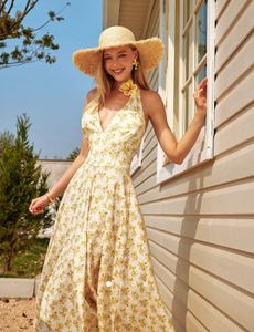 Open Back A Line Dress