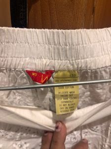 Tiered White Lace Maxi Skirt