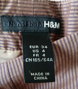 Stylish H&amp;M Pinstripe Skirt From Europe