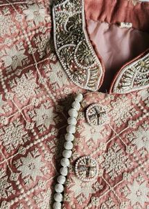 Elegant Peach Sherwani