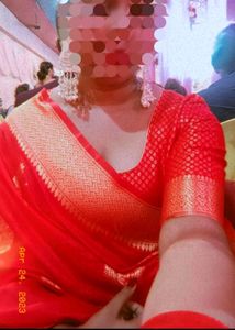 Weeding Wear Silk Saree With Blouse
