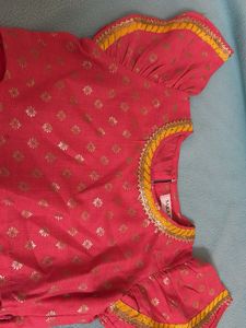 Peach Kids Ethnic Set