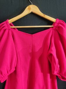 Pink Off Shoulder Top (Women)