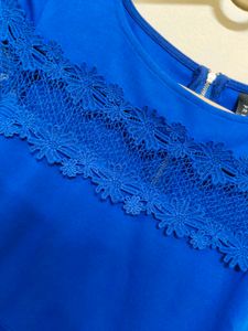 Royal Blue Lace Sheath Dress