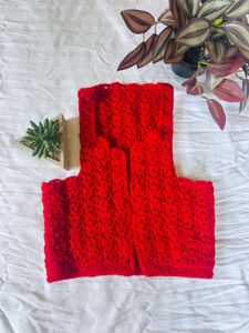 Sleeveless Woolen Jacket