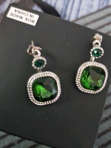 Emerald Green Drop Earrings