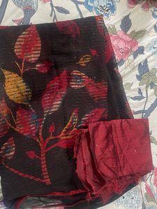 Elegant Leaf Print Dupatta