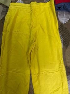 M&amp;S Yellow  Linen Pants