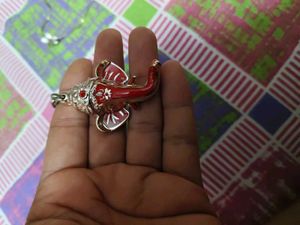 Ganesha Keychain with Charm