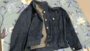 Classic Denim Jacket With The Pink Dress