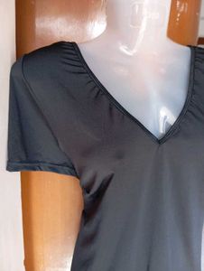 Black V-Neck Dress