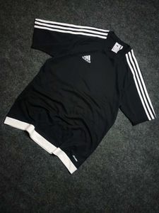 Adidas Black & White Climalite T-Shirt Jersey