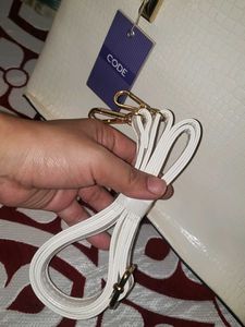 White Tote Bag with Strap
