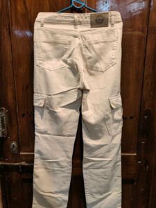 Beige Cargo Pants