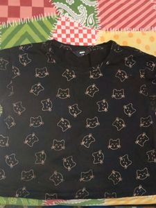 SALE Hello Kitty Print Black T Shirt