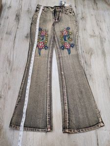 Sc1768 Snazzy Bootcut Jeans Waist 26