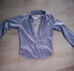 Striped Button-Down Shirt