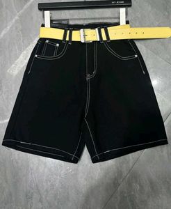 Black Cotton Blend Shorts