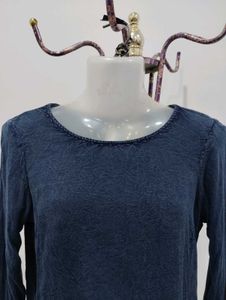 Denim Long Sleeve Top