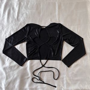 Tokyo Talkies Black Backless Top