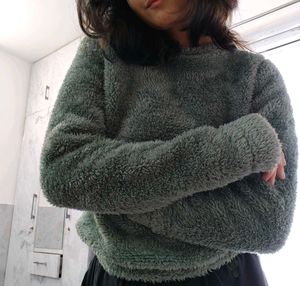 Crop Fleece Sweater