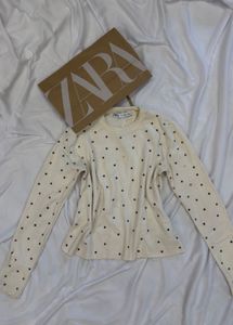 Zara Embellished Knit Top