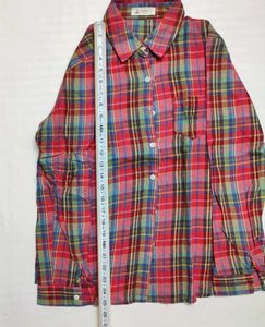 Colorful Plaid Flannel Shirt