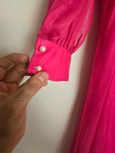 Pink Flowy Dress