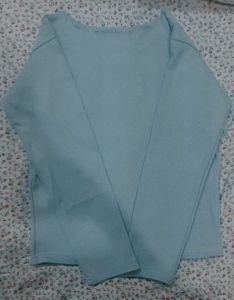 Light Blue Long Sleeve Top